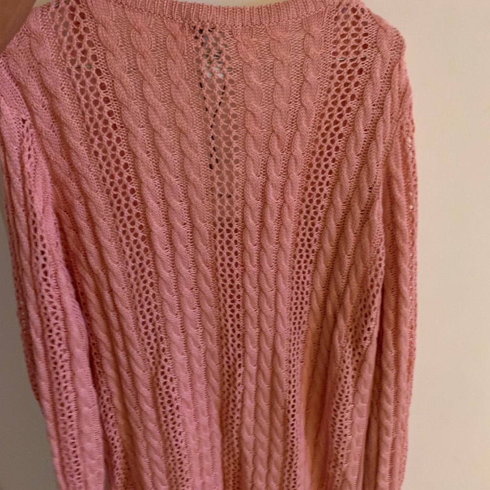 Revamped pink sweater size L